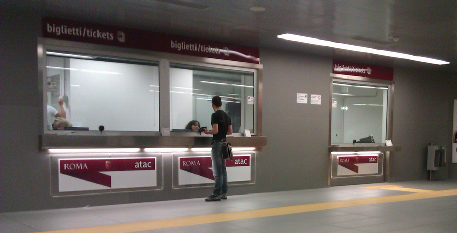 Biglietteria metro Roma stazione Conca d'Oro
