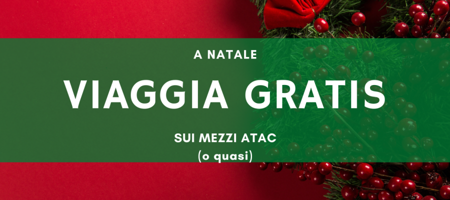 Il regalo di Natale di Atac: viaggi gratis nei giorni dello shopping