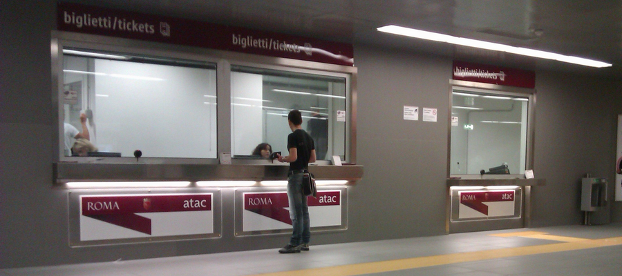 Biglietteria metro Roma stazione Conca d'Oro